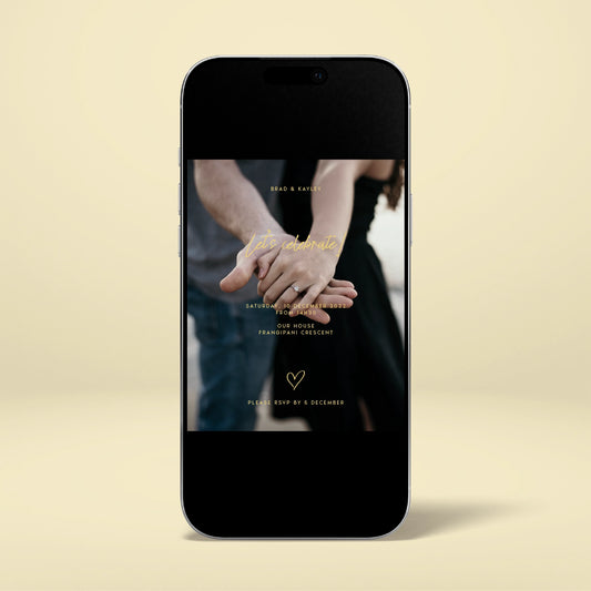 Engagement Party Digital Invitation - Limoncello