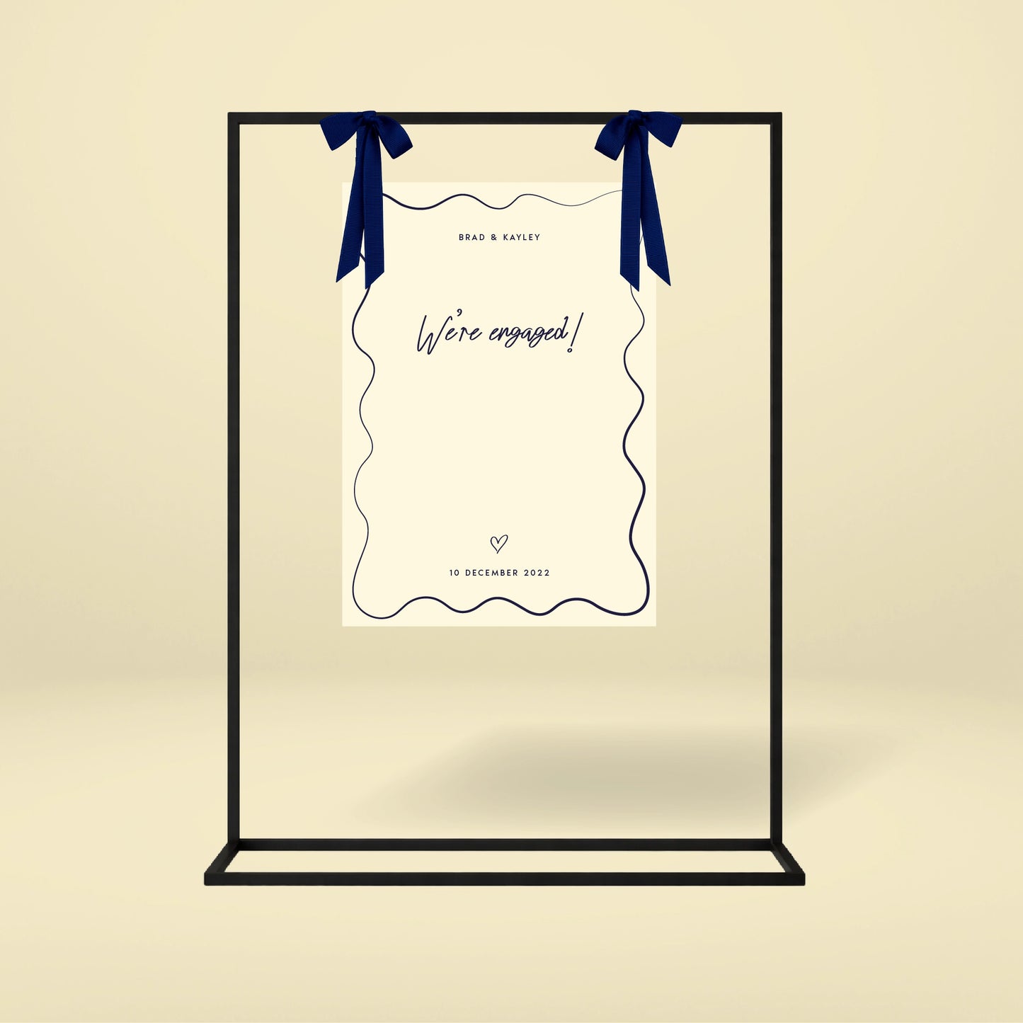 Engagement Party Welcome Sign - Limoncello
