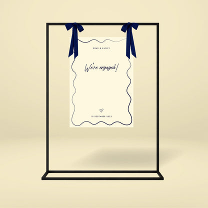 Engagement Party Welcome Sign - Limoncello
