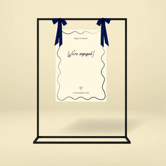 Engagement Party Welcome Sign - Limoncello