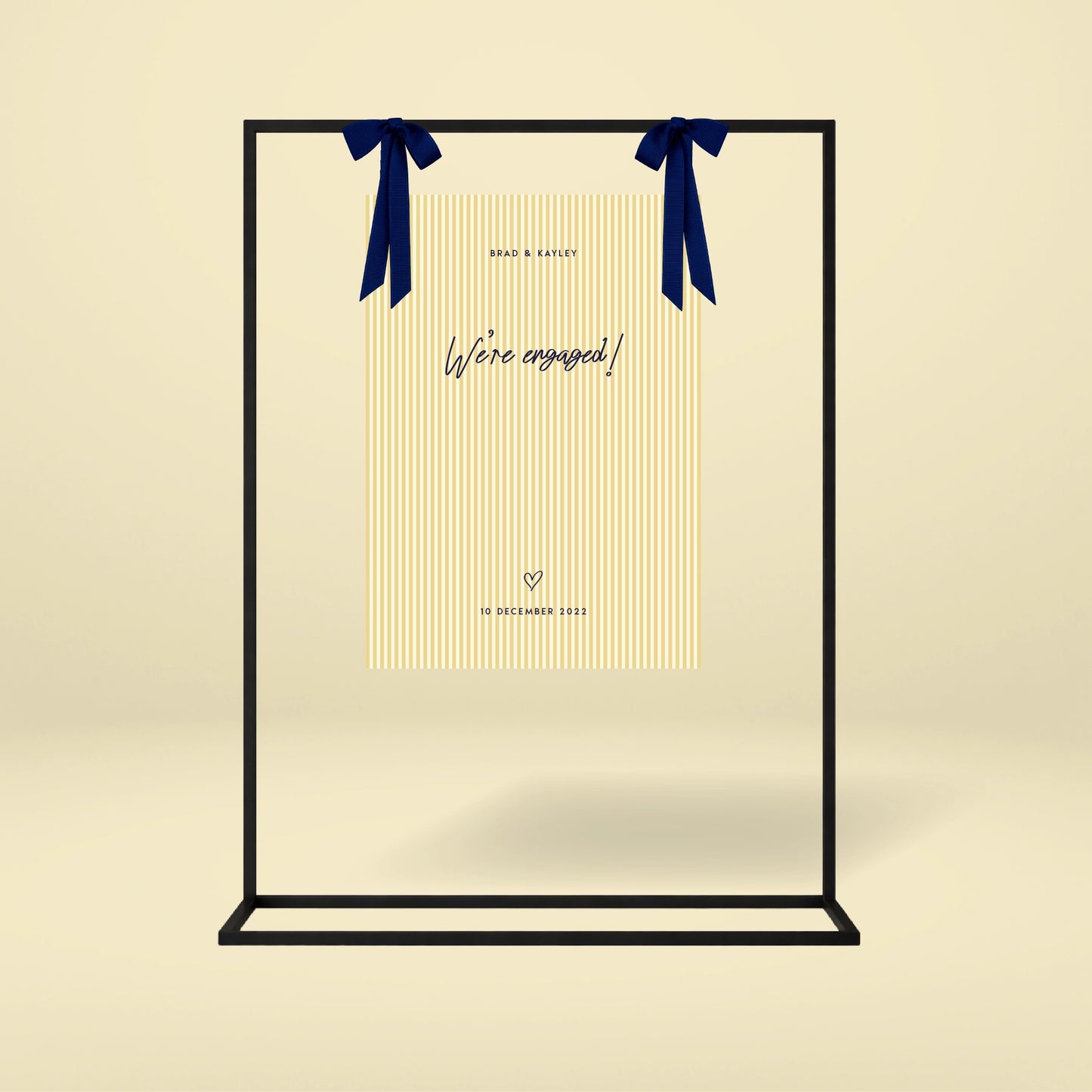 Engagement Party Welcome Sign - Limoncello