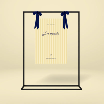 Engagement Party Welcome Sign - Limoncello