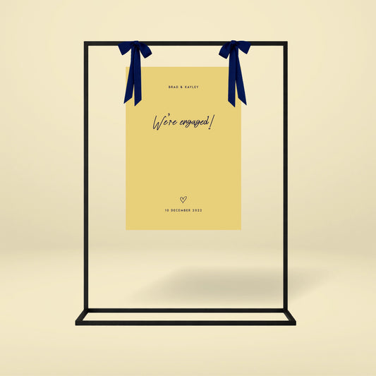 Engagement Party Welcome Sign - Limoncello