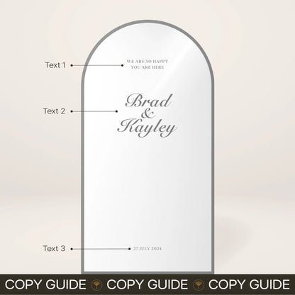 Mirror Decal Welcome Sign - Solae