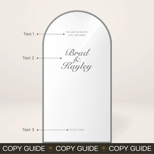 Mirror Decal Welcome Sign - Solae