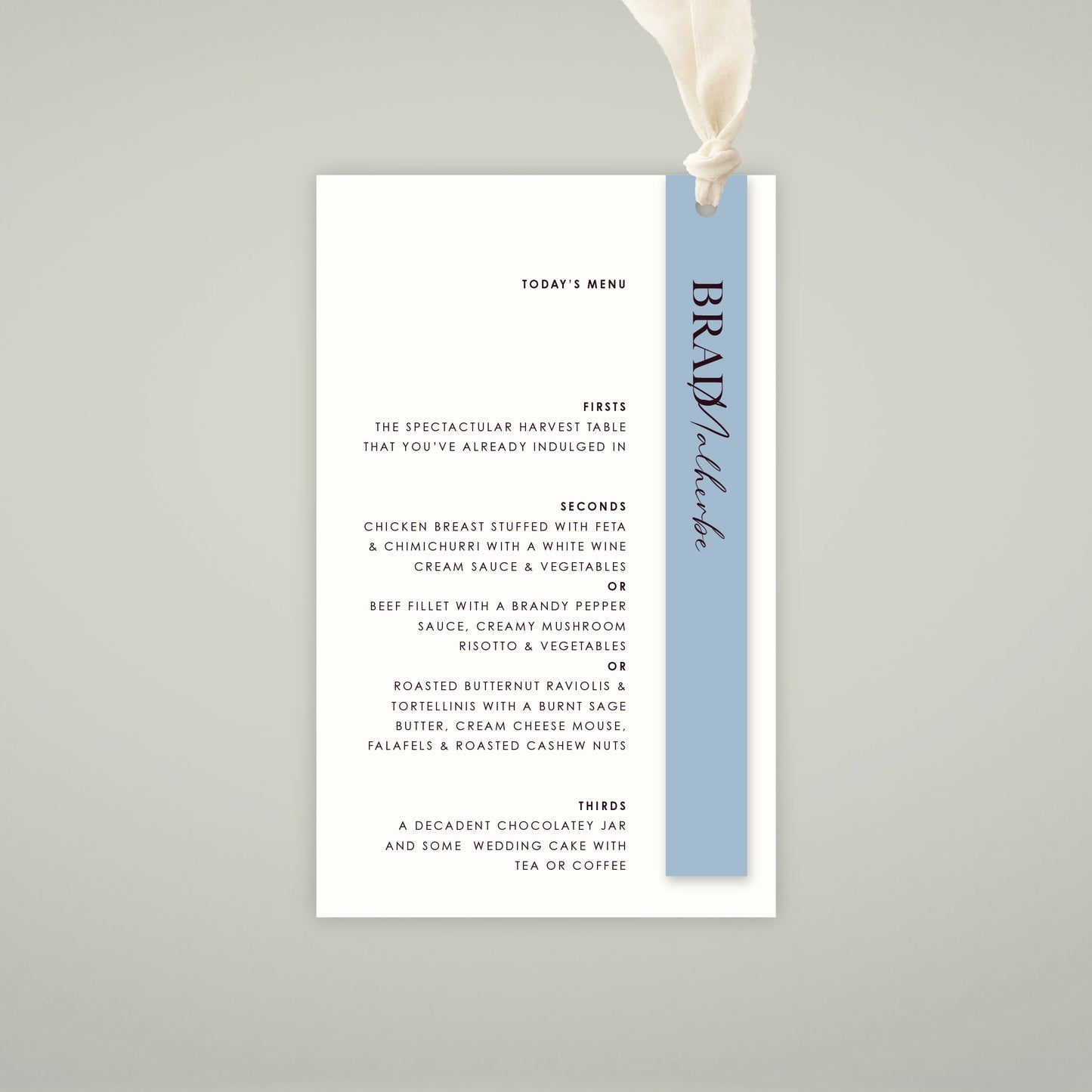 Place Menu + Name Card Stack - Forever