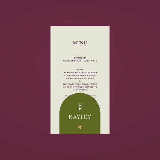 Place Menu + Name Card Stack - Ever After