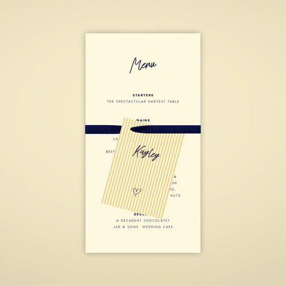 Place Menu + Name Card Stack - Limoncello