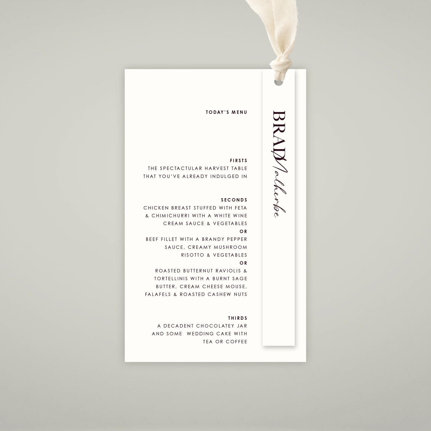 Place Menu + Name Card Stack - Forever