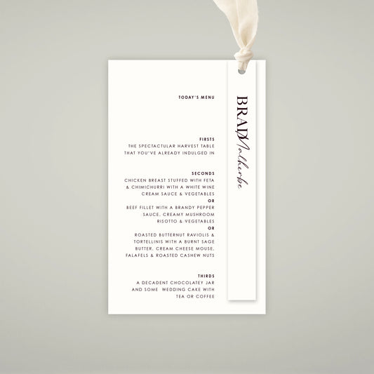 Place Menu + Name Card Stack - Forever