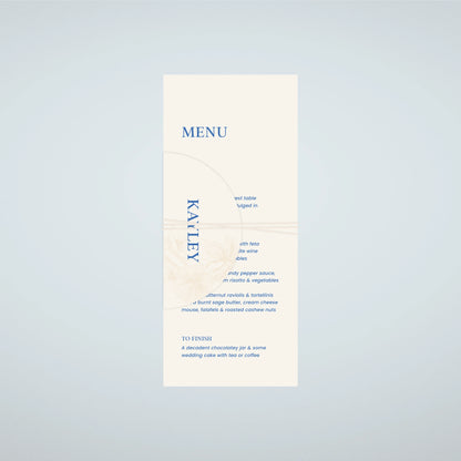 Place Menu + Name Card Stack - Nothing Else