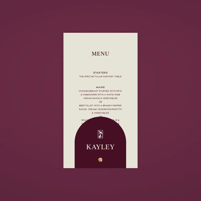 Place Menu + Name Card Stack - Ever After