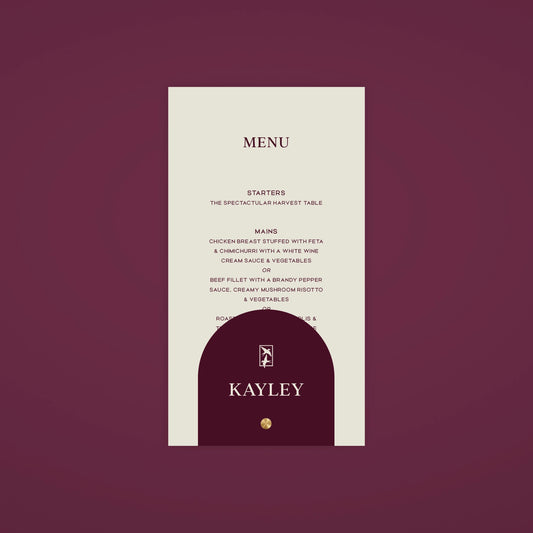Place Menu + Name Card Stack - Ever After