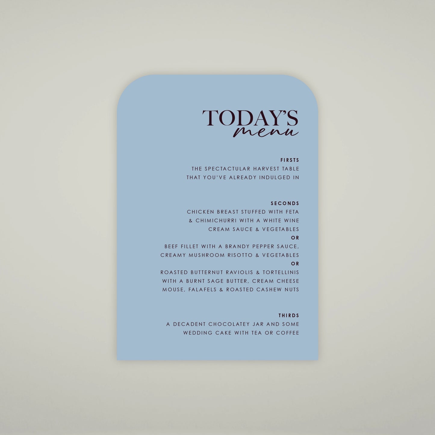 Place Menu - Forever