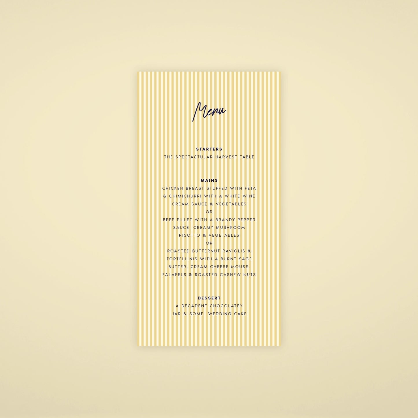 Place Menu - Limoncello