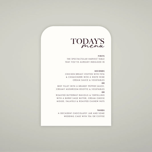 Place Menu - Forever