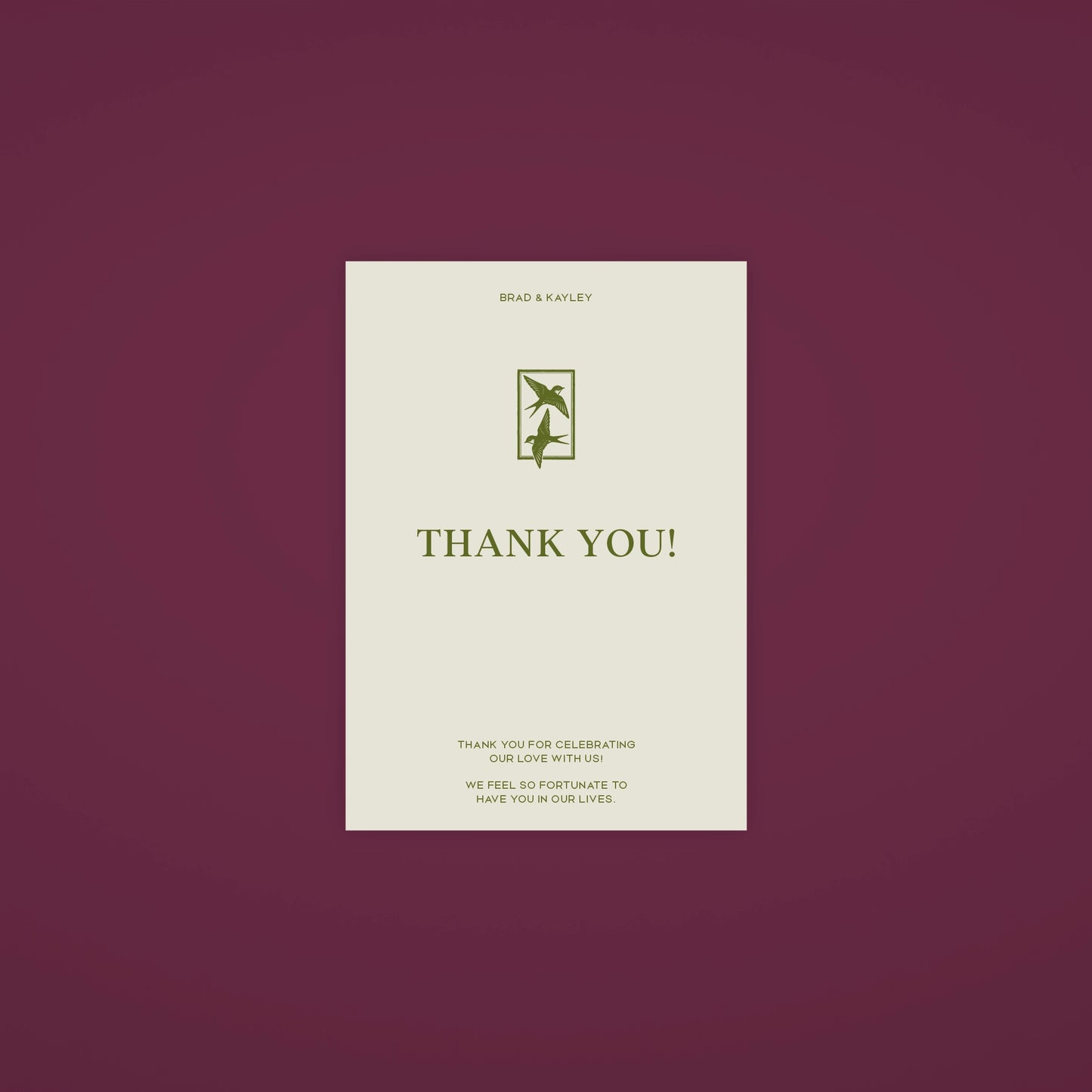 Thank You Card - Ever After