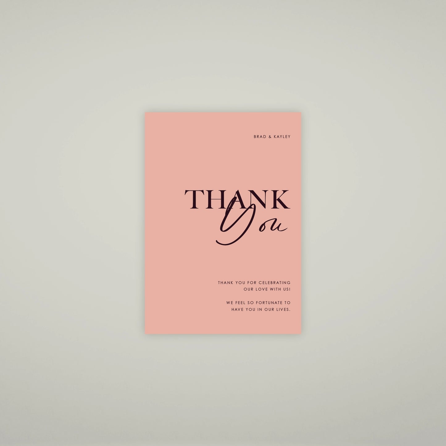 Thank You Card - Forever