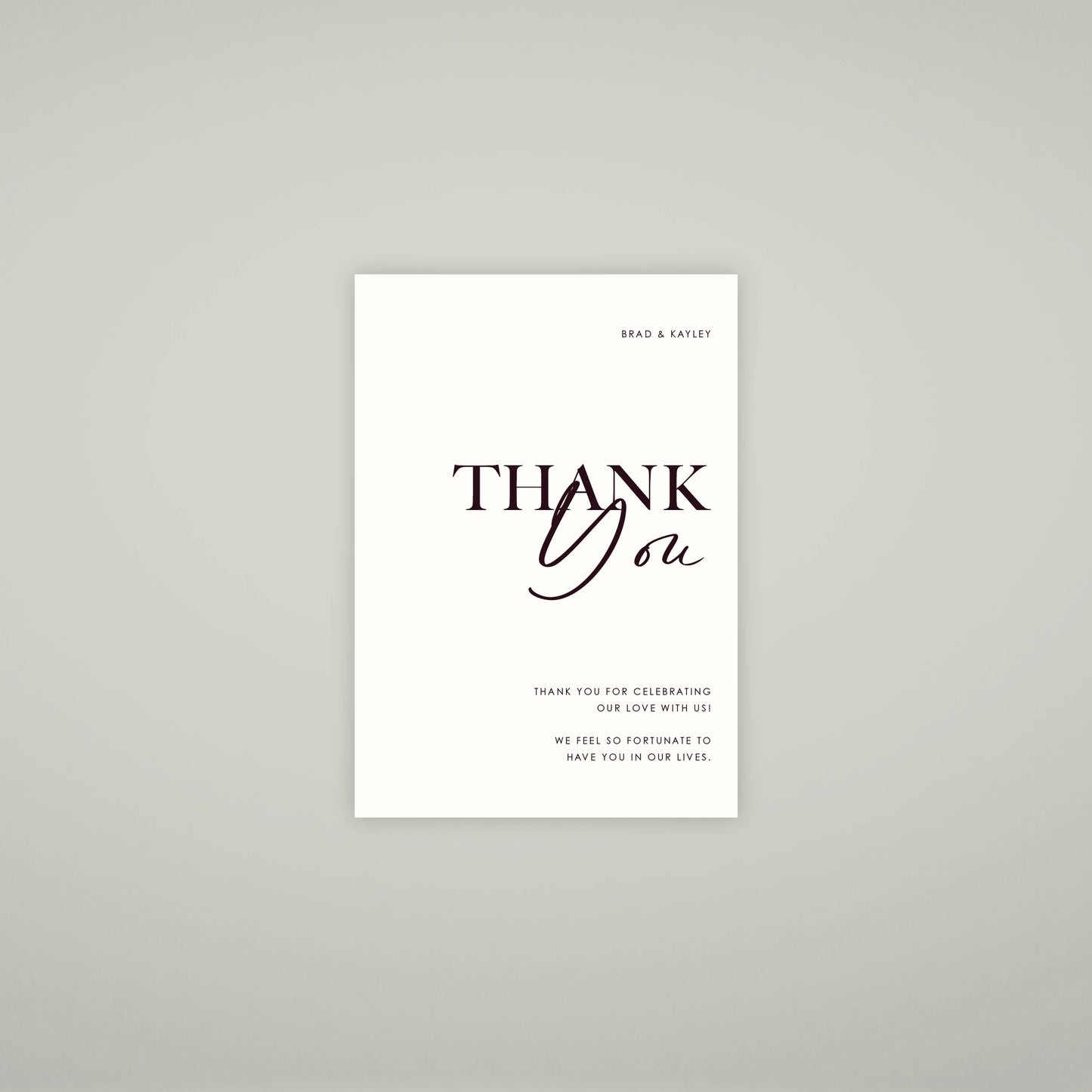 Thank You Card - Forever