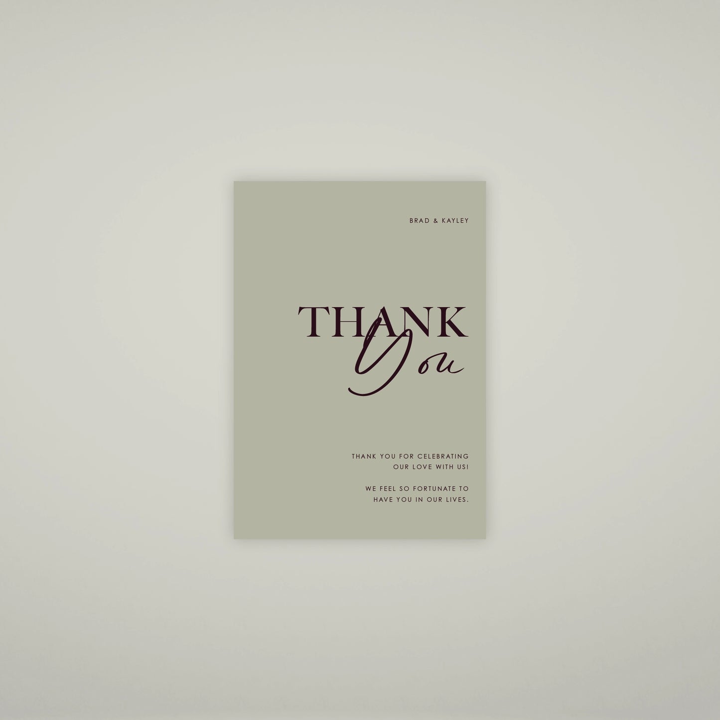 Thank You Card - Forever