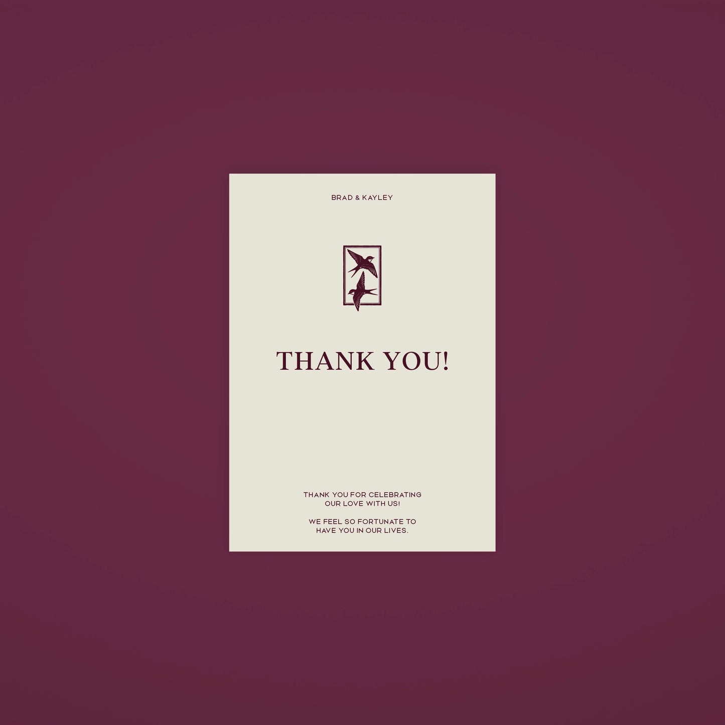 Thank You Card - Ever After