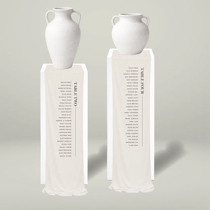 Fabric Seating Chart Set - Forever