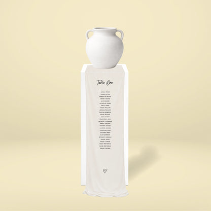 Fabric Seating Chart Set - Limoncello