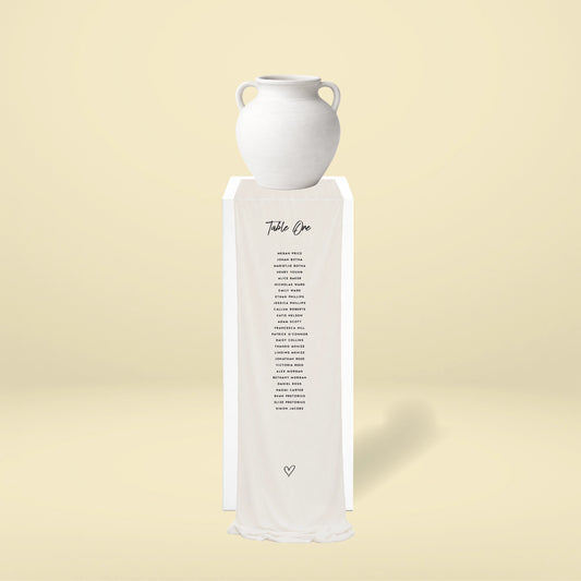 Fabric Seating Chart Set - Limoncello