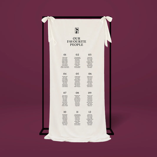 Fabric Seating Chart - Ever After