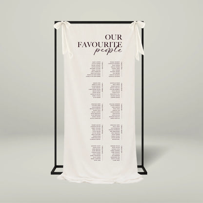 Fabric Seating Chart - Forever