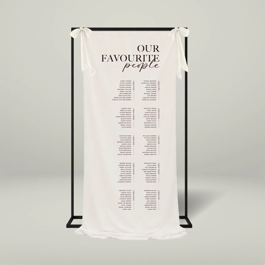 Fabric Seating Chart - Forever