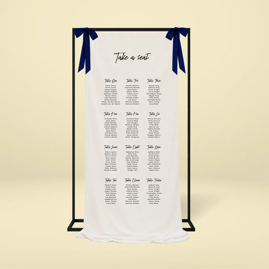 Fabric Seating Chart - Limoncello