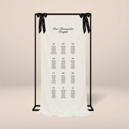 Fabric Seating Chart - Solae