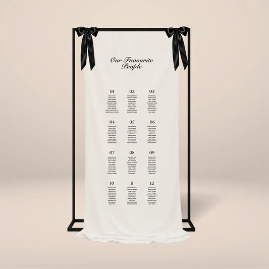 Fabric Seating Chart - Solae