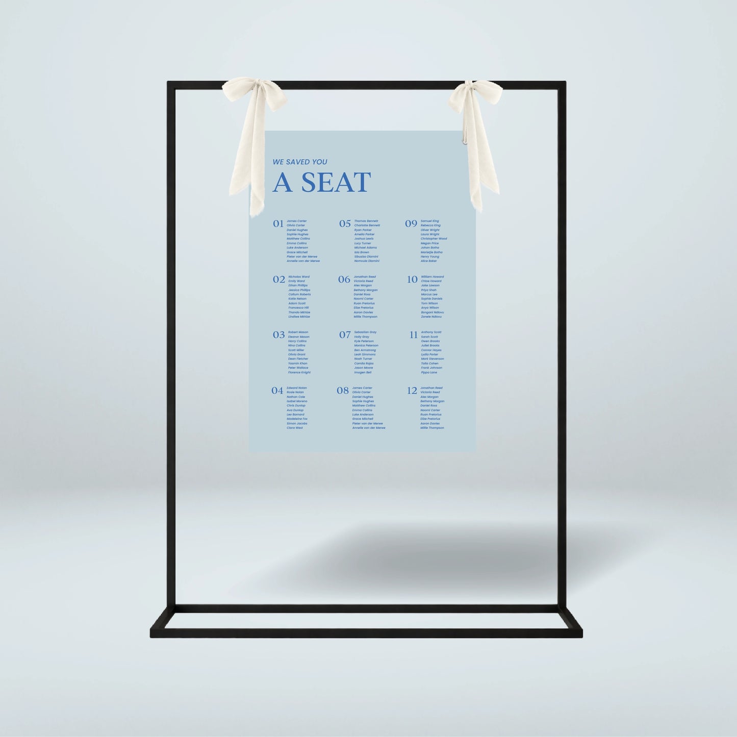 Seating Chart - Nothing Else