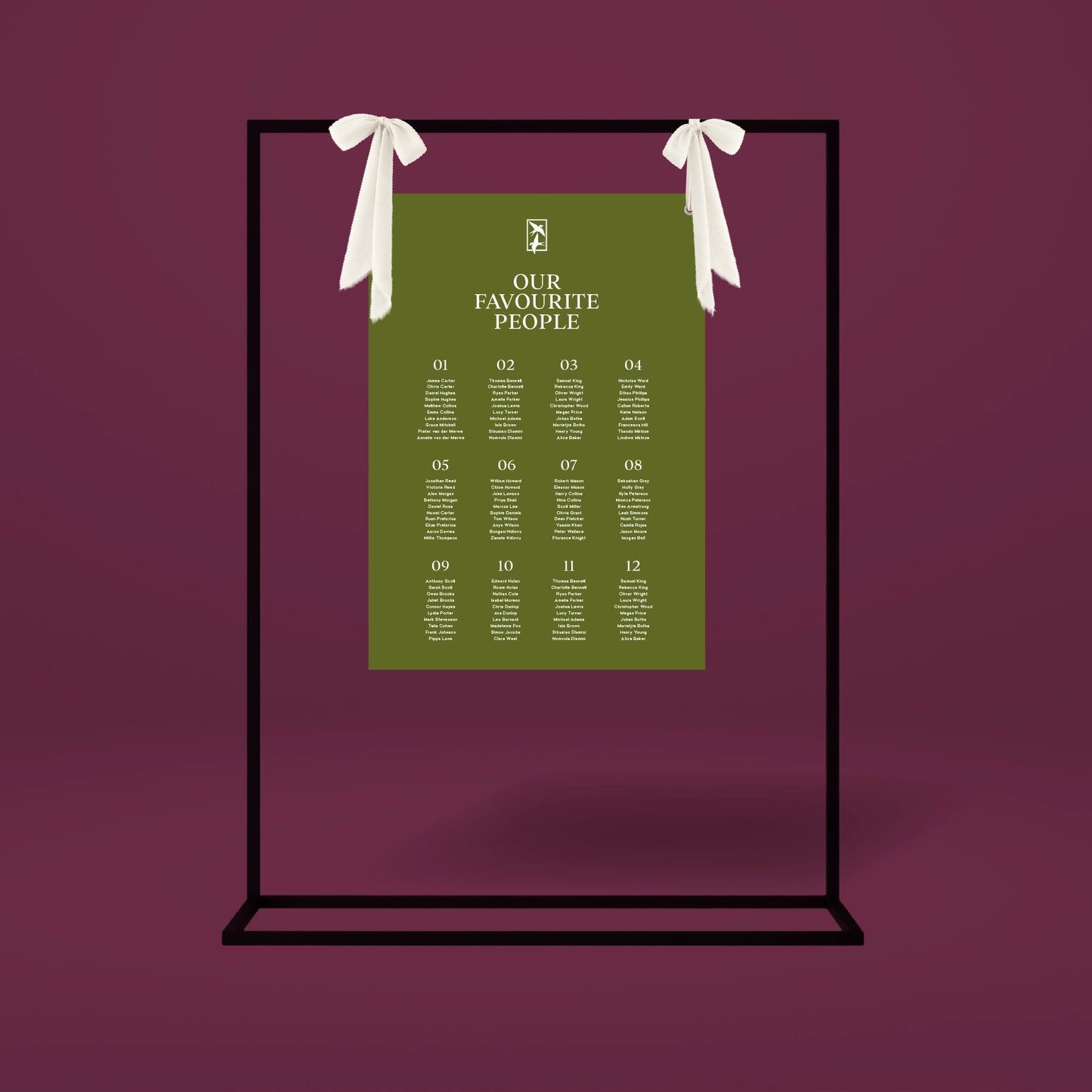 Seating Chart - Ever After