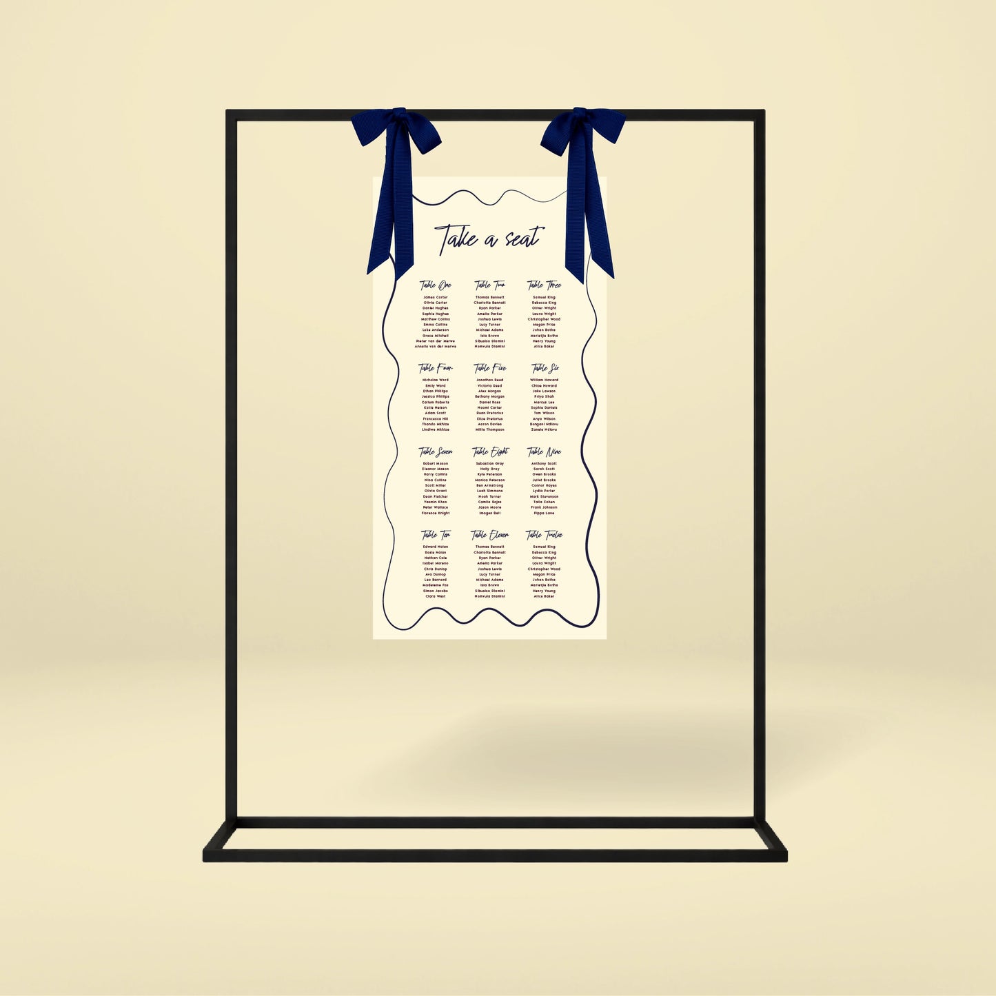 Seating Chart - Limoncello