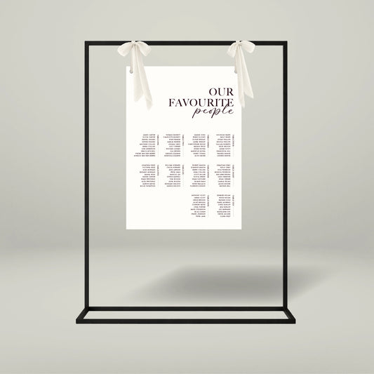 Seating Chart - Forever