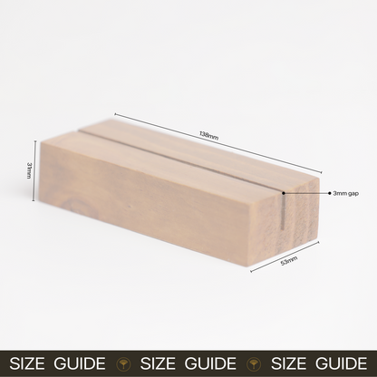Wooden Block Stand, Varnished - 5 Pack