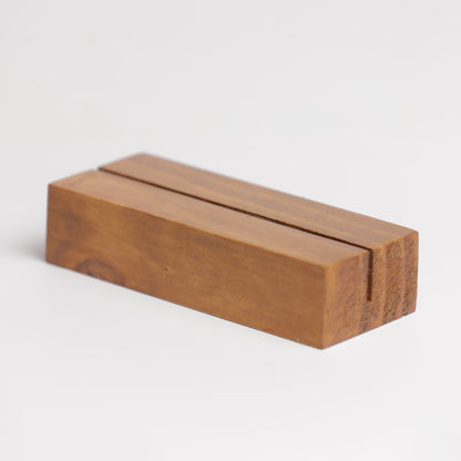 Wooden Block Stand, Varnished - 5 Pack