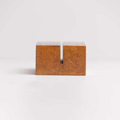 Wooden Block Stand, Varnished - 5 Pack