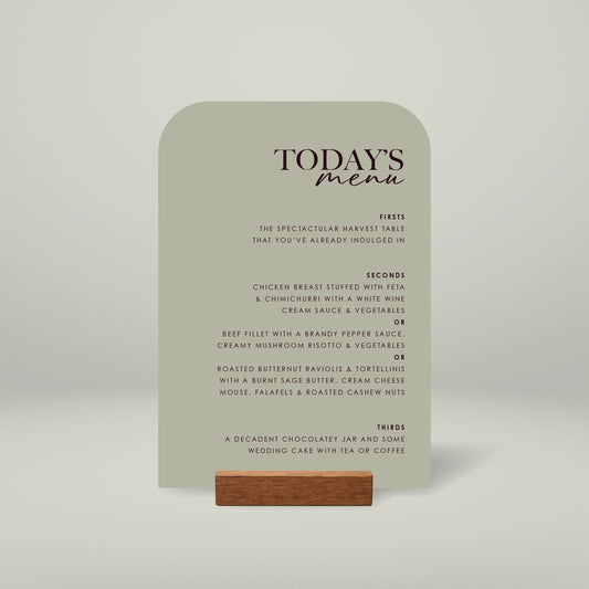 Table Menu - Forever