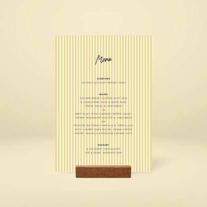 Table Menu - Limoncello
