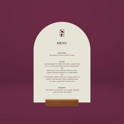 Table Menu - Ever After