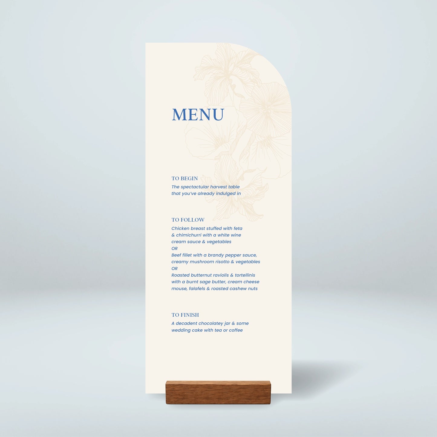 Table Menu - Nothing Else