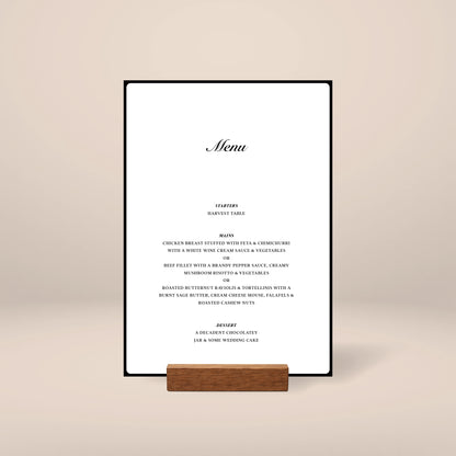 Table Menu - Solae
