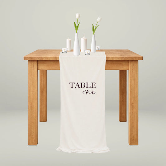 Fabric Table Numbers - Forever