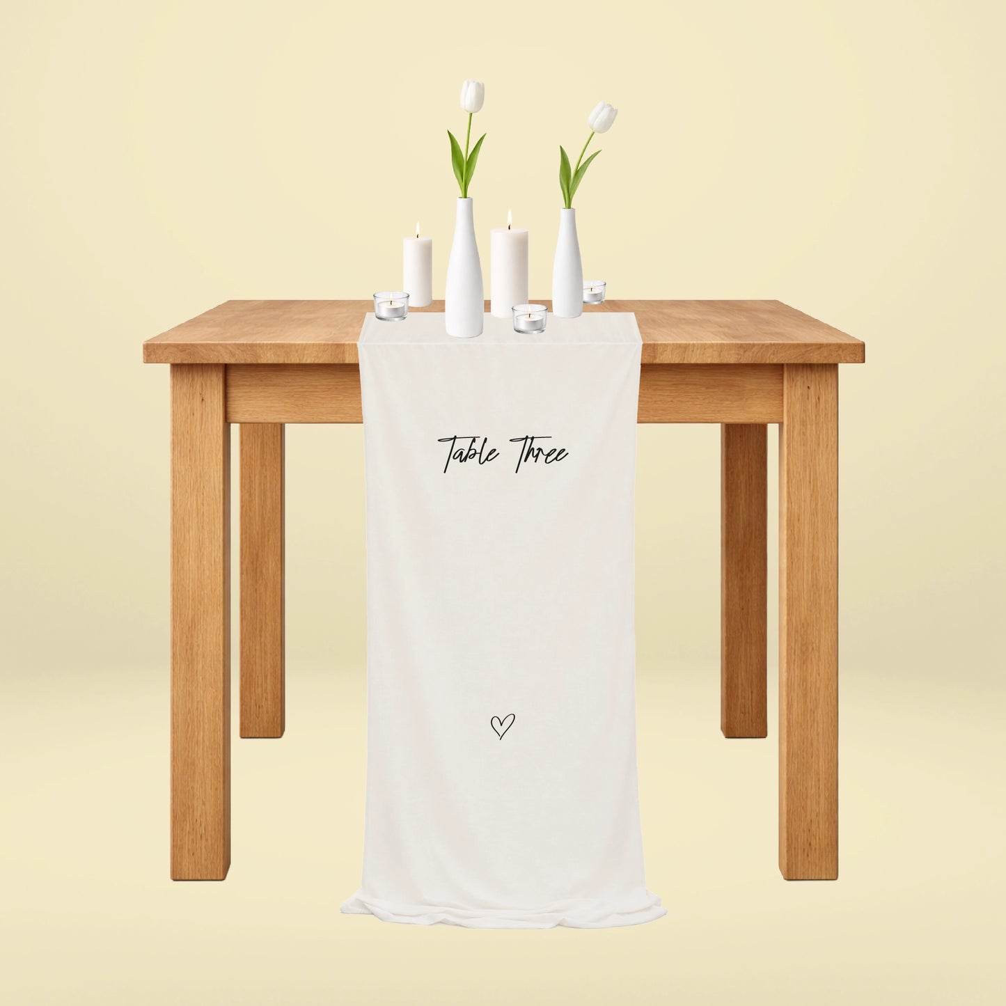 Fabric Table Numbers - Limoncello