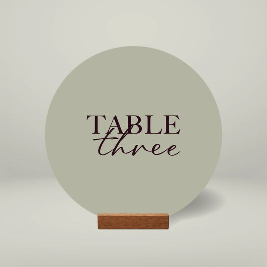 Table Numbers - Forever