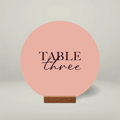 Table Numbers - Forever